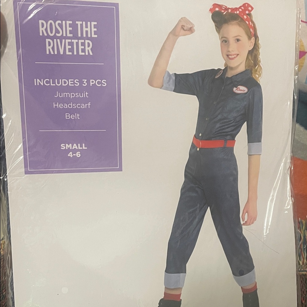 Rosie the Riveter Kids Costume - Blue